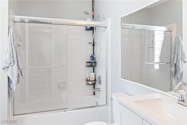 2200 Highpointe Dr Unit 202, Laughlin, NV 89029 - full bathroom with bath / shower combo with glass door, vanity, and toilet