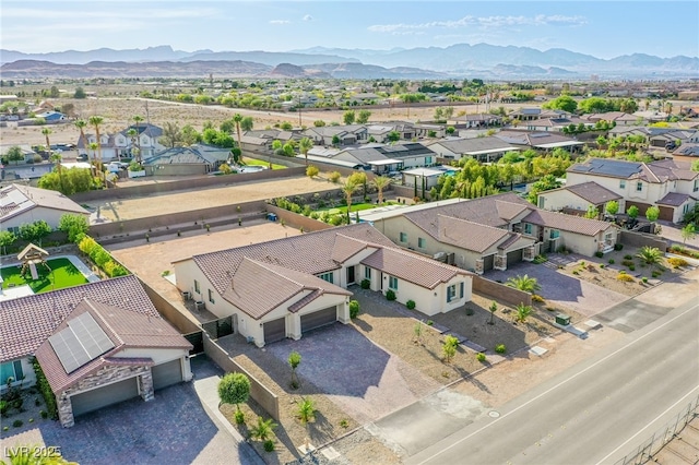 8665 Jerlyn St, Las Vegas, NV 89113 - aerial view of residential area featuring a mountain backdrop