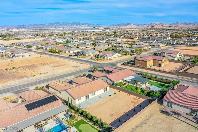 8665 Jerlyn St, Las Vegas, NV 89113 - aerial perspective of suburban area featuring a mountainous background