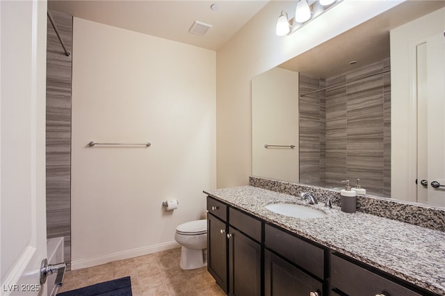 8665 Jerlyn St, Las Vegas, NV 89113 - full bath with vanity, a shower, and tile patterned floors