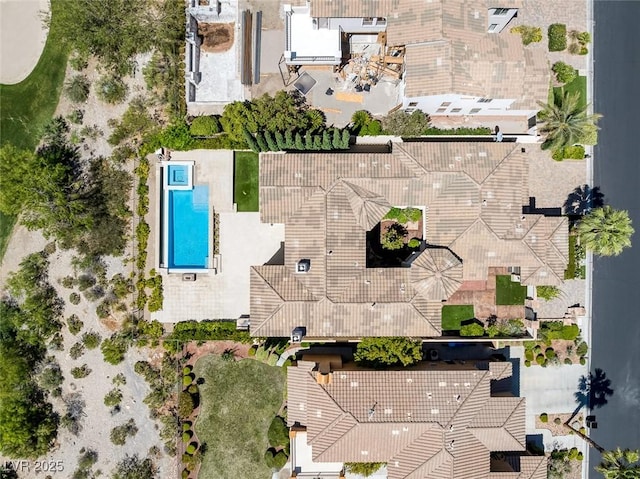 11503 Glowing Sunset Ln, Las Vegas, NV 89135 - drone / aerial view of a pool area