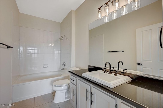 2900 Sunridge Heights Pkwy Unit 518, Henderson, NV 89052 - full bath with toilet, tile patterned floors, shower / bathtub combination, and vanity