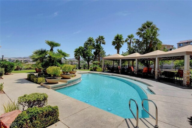 2900 Sunridge Heights Pkwy Unit 518, Henderson, NV 89052 - outdoor pool with a gazebo and a patio area