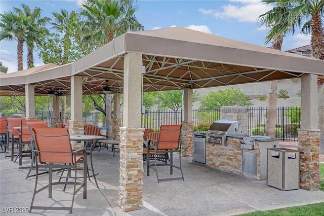 2900 Sunridge Heights Pkwy Unit 518, Henderson, NV 89052 - view of patio / terrace featuring a gazebo