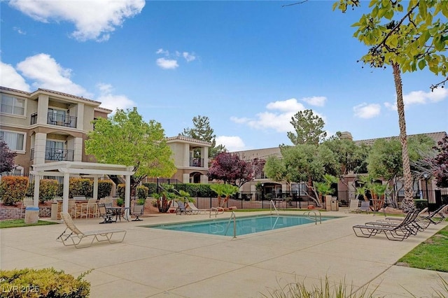 2900 Sunridge Heights Pkwy Unit 518, Henderson, NV 89052 - community pool featuring a patio and a pergola