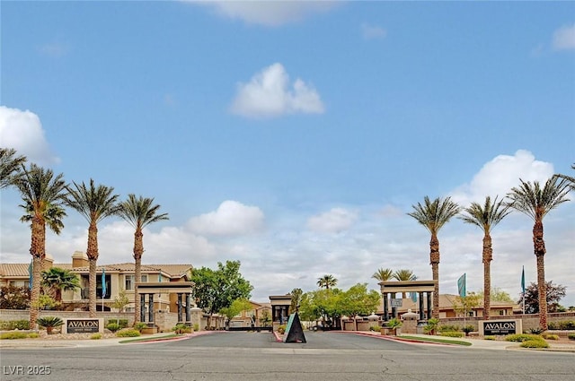 2900 Sunridge Heights Pkwy Unit 518, Henderson, NV 89052 - view of asphalt road with sidewalks, curbs, and a gated entry