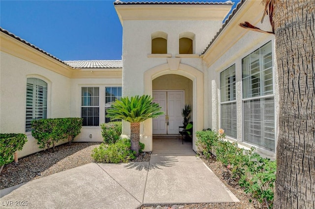 4845 Santo Romeo St, Las Vegas, NV 89135 - property entrance with stucco siding