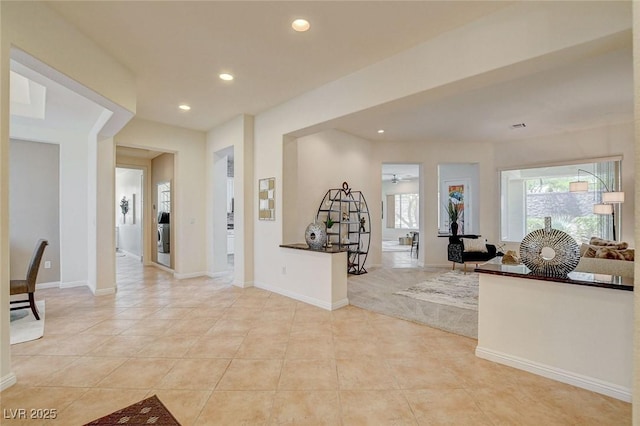 4845 Santo Romeo St, Las Vegas, NV 89135 - foyer with recessed lighting, light tile patterned floors, and baseboards