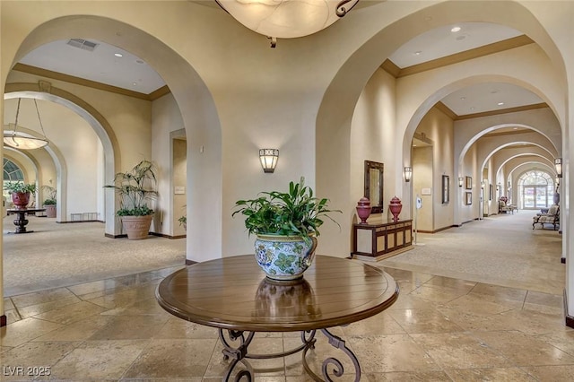 4845 Santo Romeo St, Las Vegas, NV 89135 - lobby with crown molding and recessed lighting
