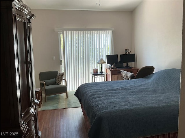 9753 Arrowcrest Ave, Las Vegas, NV 89147 - bedroom with dark wood-type flooring