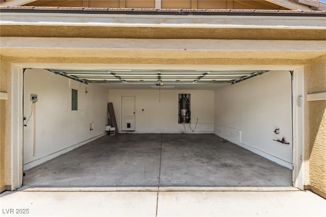 104 Big Cliff Ave, North Las Vegas, NV 89031 - garage with water heater and electric panel