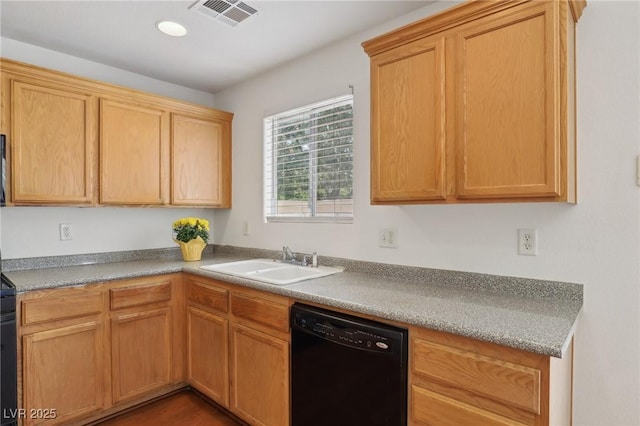 1043 Monte De Oro Ave, Las Vegas, NV 89183 - kitchen with black dishwasher and a sink