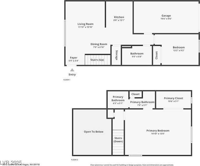 5615 Calais Ct, Las Vegas, NV 89118 - floor plan / room layout