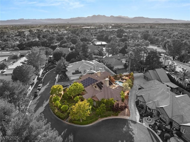 3004 Astoria Pines Cir, Las Vegas, NV 89107 - aerial perspective of suburban area with a mountain backdrop