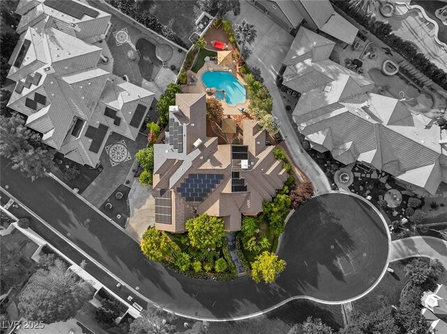 3004 Astoria Pines Cir, Las Vegas, NV 89107 - drone / aerial view of a pool area