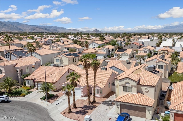 8316 Joseph Cary Ct, Las Vegas, NV 89145 - aerial view of residential area with a mountain backdrop