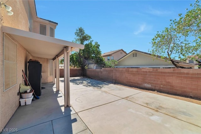 5341 Cool Dawn Ct, Las Vegas, NV 89130 - fenced backyard with a patio