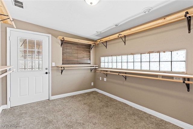1655 E Hacienda Ave, Las Vegas, NV 89119 - walk in closet featuring carpet flooring and vaulted ceiling
