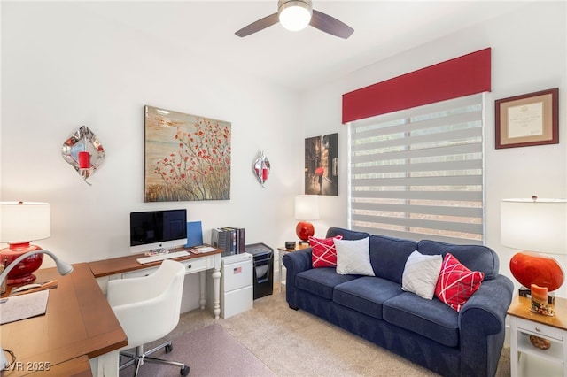 10404 Long Leaf Pl, Las Vegas, NV 89134 - office space with carpet floors and a ceiling fan