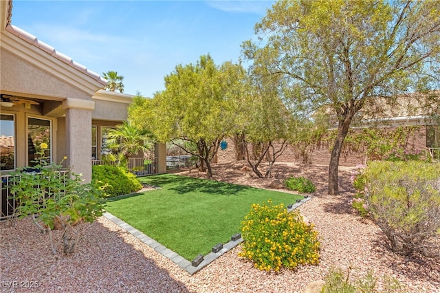 10404 Long Leaf Pl, Las Vegas, NV 89134 - view of yard with ceiling fan
