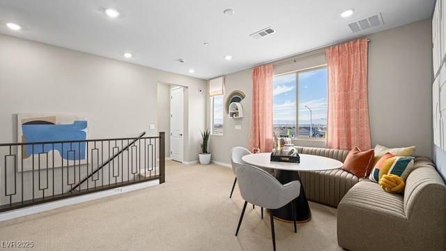 338 Taylor St, Henderson, NV 89015 - dining space featuring carpet floors, recessed lighting, and baseboards