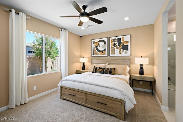 4180 E Brusca Way, Pahrump, NV 89061 - carpeted bedroom featuring baseboards, recessed lighting, and ceiling fan