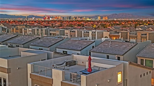 8178 Eaton Hill St, Las Vegas, NV 89113 - aerial perspective of suburban area featuring a mountainous background