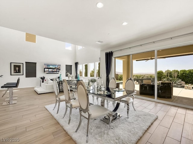 3 Hilltop Crest St, Henderson, NV 89011 - dining room with light wood-style flooring and recessed lighting