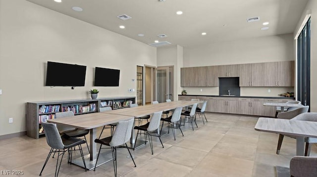 4200 E Brusca Way, Pahrump, NV 89061 - dining area featuring a high ceiling and recessed lighting