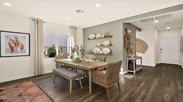 4200 E Brusca Way, Pahrump, NV 89061 - dining space with wood finished floors, baseboards, and recessed lighting