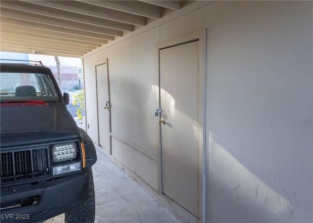 2001 E Mcwilliams Ave, Las Vegas, NV 89101 - garage with an attached carport