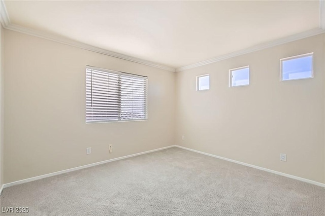 10241 Regents Cross Pl, Las Vegas, NV 89144 - carpeted spare room featuring crown molding and baseboards