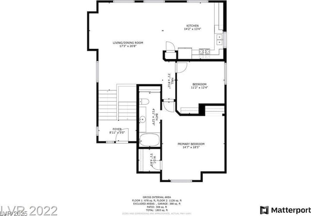 4507 Grotto Ct, North Las Vegas, NV 89031 - floor plan / room layout