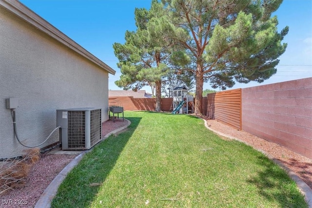 1088 Casady Hollow Ave, Henderson, NV 89012 - view of yard with cooling unit and a playground