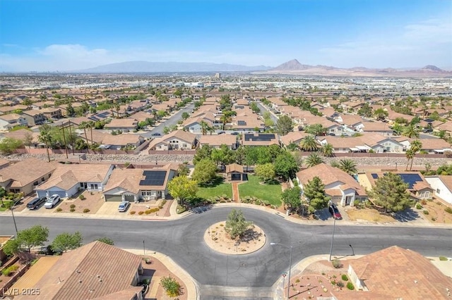 1088 Casady Hollow Ave, Henderson, NV 89012 - aerial overview of property's location with nearby suburban area and a mountainous background