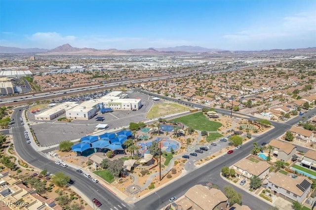 1088 Casady Hollow Ave, Henderson, NV 89012 - aerial view of property's location with a mountainous background and nearby suburban area