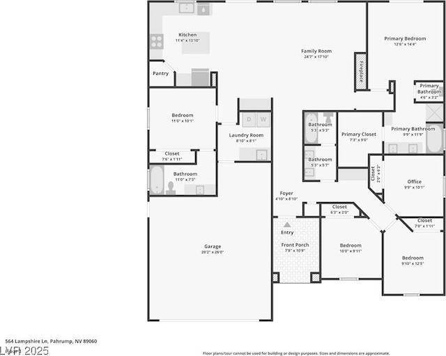 564 Lampshire Ln, Pahrump, NV 89060 - room layout