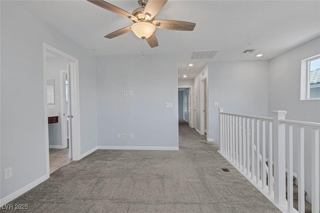 1130 Blissful Plains Ave, North Las Vegas, NV 89086 - carpeted spare room with ceiling fan, recessed lighting, and baseboards