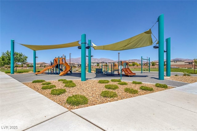 1130 Blissful Plains Ave, North Las Vegas, NV 89086 - community playground with a mountain view