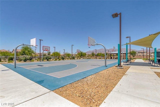 1130 Blissful Plains Ave, North Las Vegas, NV 89086 - view of sport court with community basketball court