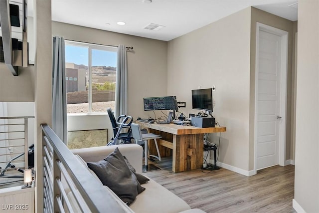 881 Barrhead Ave, Henderson, NV 89012 - office space featuring wood finished floors, baseboards, and recessed lighting
