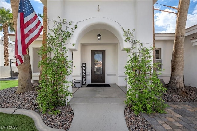 219 Windsong Dr, Henderson, NV 89074 - property entrance with stucco siding