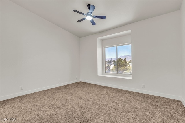 4800 Grey Wolf Ln Unit 202, Las Vegas, NV 89149 - carpeted empty room featuring baseboards and ceiling fan