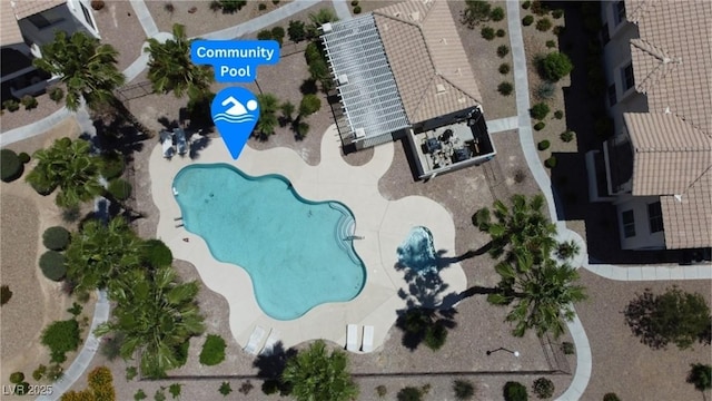 4800 Grey Wolf Ln Unit 202, Las Vegas, NV 89149 - drone / aerial view of a pool