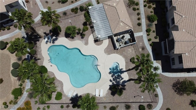 4800 Grey Wolf Ln Unit 202, Las Vegas, NV 89149 - drone / aerial view of a pool
