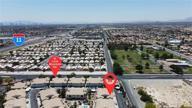 4800 Grey Wolf Ln Unit 202, Las Vegas, NV 89149 - drone / aerial view of a mountain backdrop