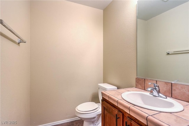 9073 Spoonbill Ridge Pl, Las Vegas, NV 89143 - half bathroom featuring toilet and vanity