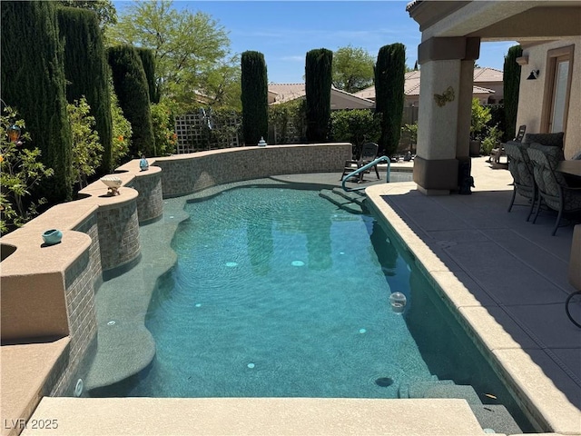 4208 Agosta Luna Pl, Las Vegas, NV 89135 - swimming pool featuring a patio area
