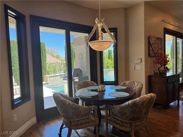4208 Agosta Luna Pl, Las Vegas, NV 89135 - dining room featuring wood finished floors and baseboards