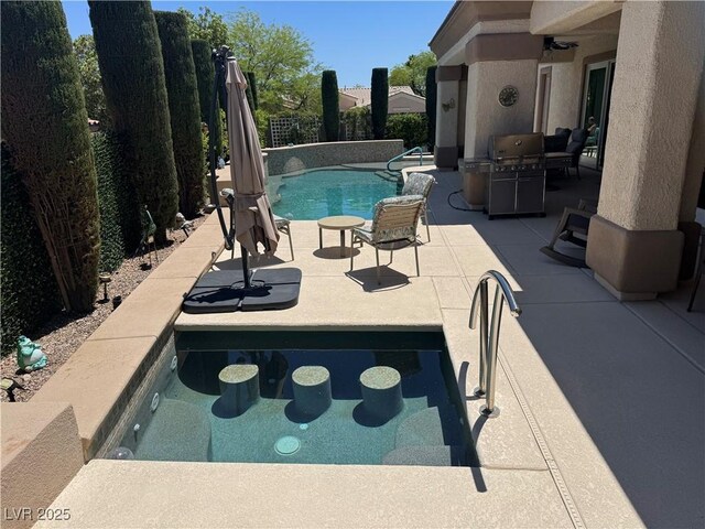 4208 Agosta Luna Pl, Las Vegas, NV 89135 - view of swimming pool with a patio